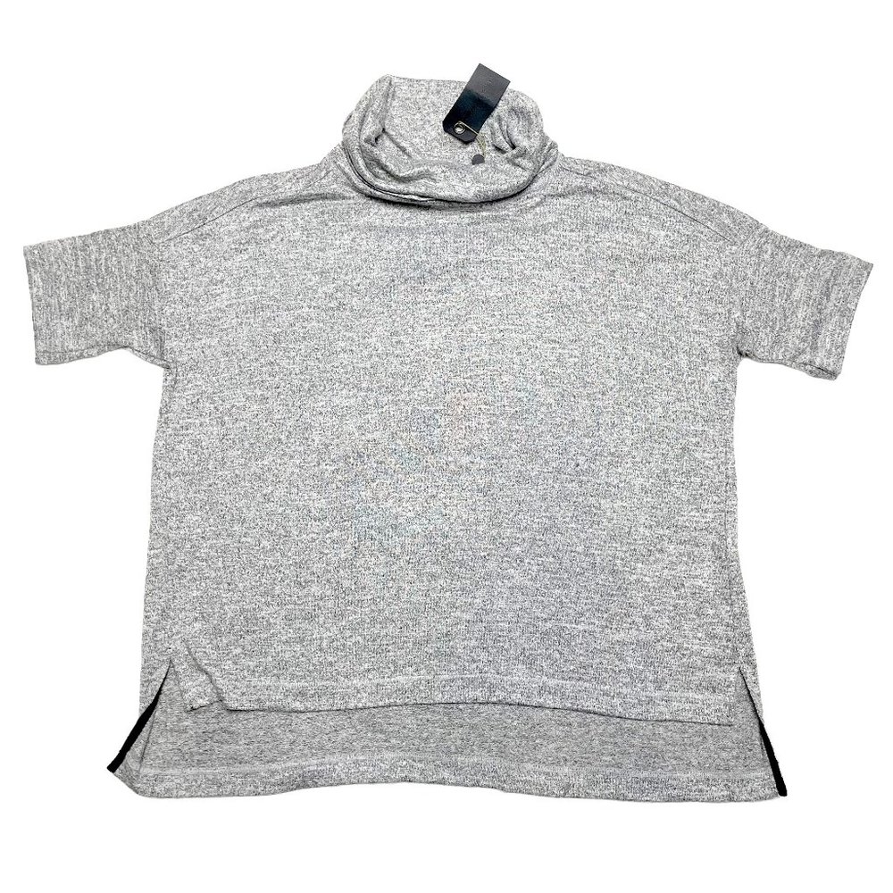 Rag & Bone/JEAN Blake Short-Sleeve T-Neck Shirt - Grey Heather | Small
